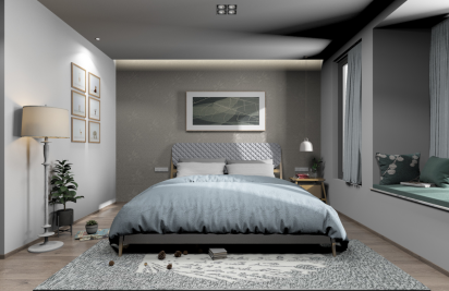 卧室室内设计中床头墙的材质选择